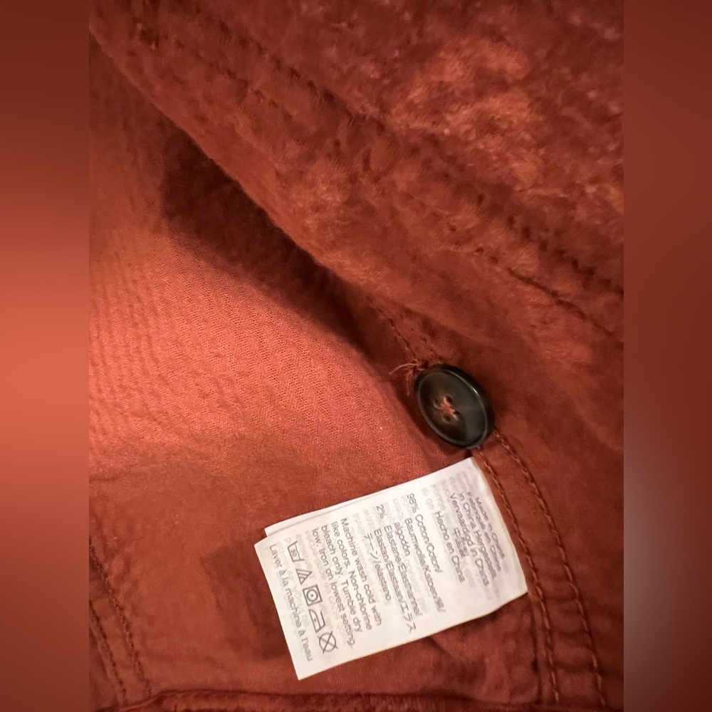 Madewell Red Corduroy Utility Jacket - Picture 9 of 11
